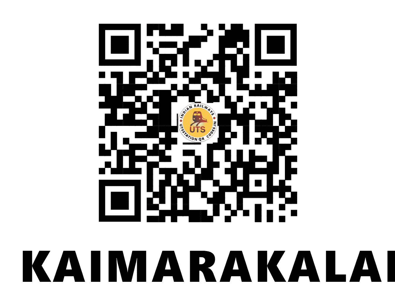 UTS QR Code for KAIMARAKALAN - KAKN (NC - MADHYA PRADESH)